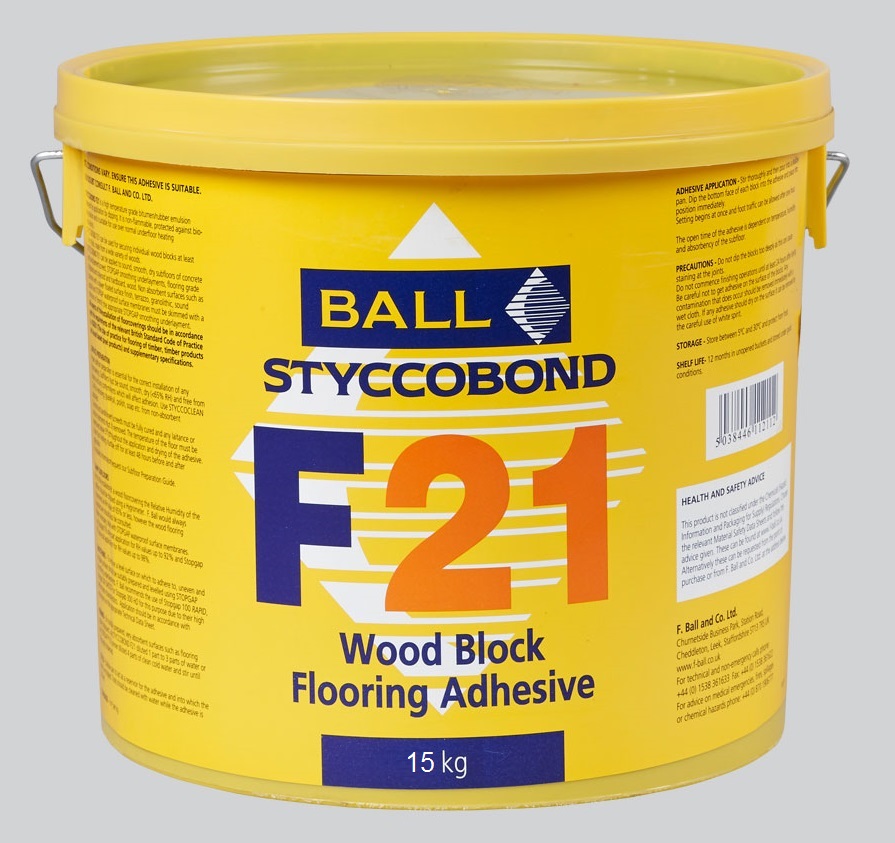 Ball F21 Styccobond Adhesive 15kg | Wood Floor Adhesive